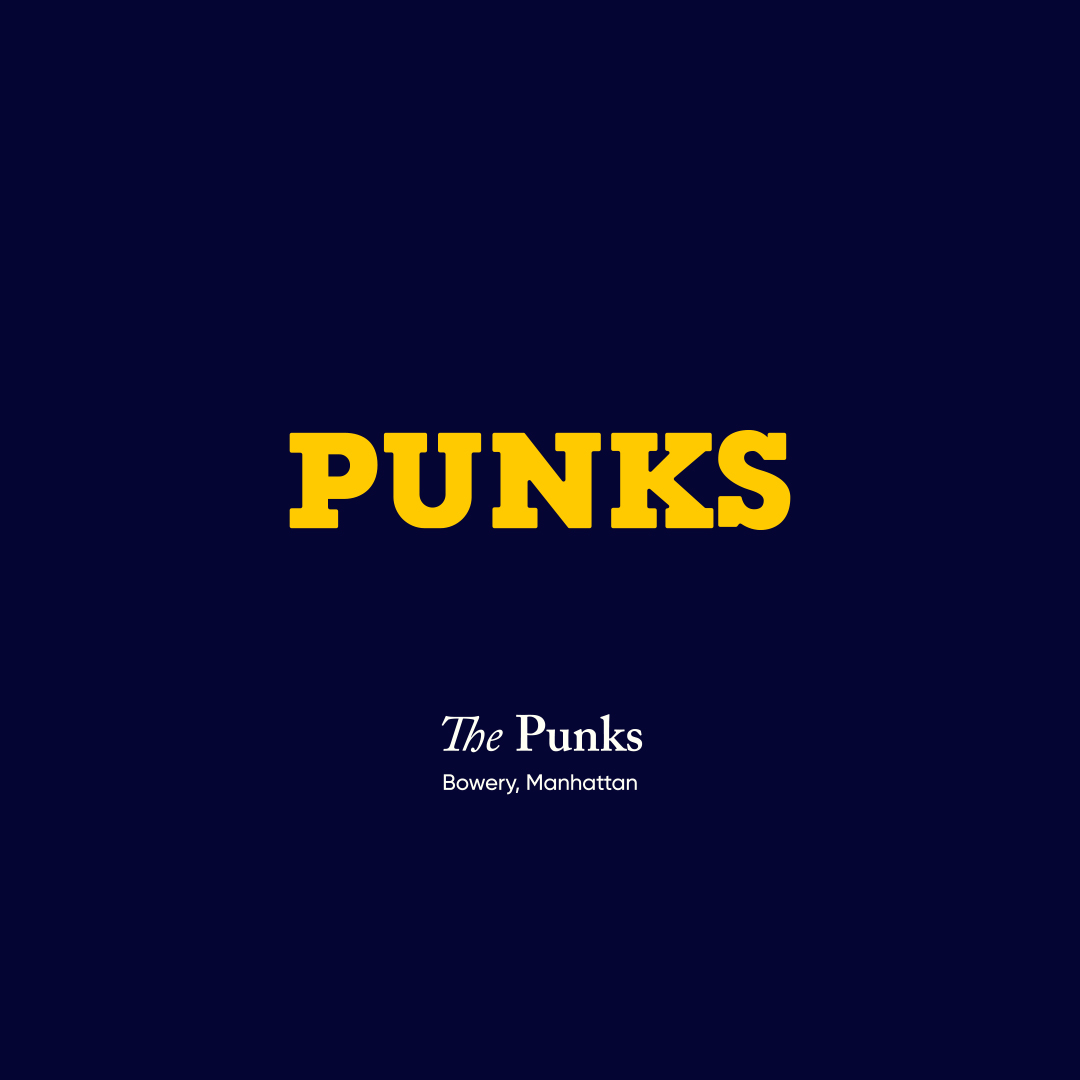 The Punks. Bowery, Manhattan