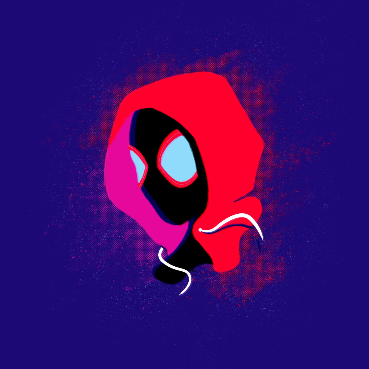 Illustration of Miles Morales as Spider-man
