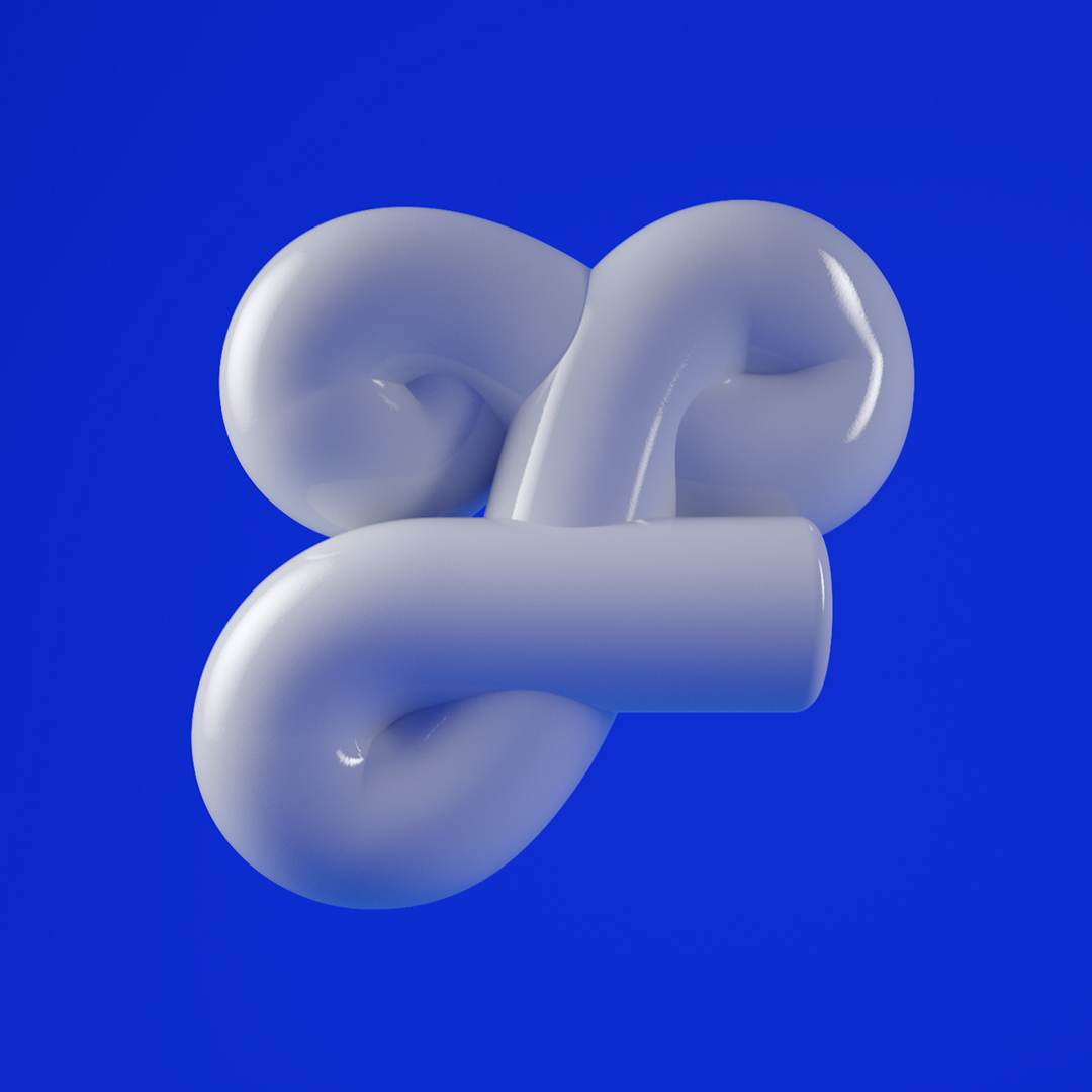 3D illustration of the letter F